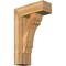 Ekena Millwork Olympic Block Rough Sawn Bracket w/ Offset Brace, Western Red Cedar, 8"W x 22"D x 34"H BKT0806X22X34OLY05RWR - alternate 1